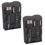 Extensilo 2x batteries compatible avec canon eos d20, d30, d60 appareil photo, reflex num�rique (1600mah, ...