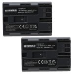 Extensilo 2x batteries compatible avec canon mv750i, mvx100i, mvx150i, mvx1, mvx1i, mvx2i appareil photo, ...