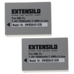 Extensilo 2x batteries compatible avec canon powershot g10, g11, g12, g10 is appareil photo, reflex numrique ...