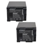 Extensilo 2x batterie compatible avec canon legria hf s100, hf s200, hf s21, hf s20, hf s10, hf s11 cam�ra ...