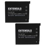 Extensilo 2x batteries compatible avec casio exilim ex - z29, ex - z80, ex - z90, ex - z25, ex - z9 appareil ...