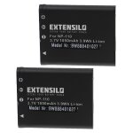 Extensilo 2x batteries compatible avec casio exilim zoom ex - z2300, ex - z2300be, ex - z2300bk appareil ...