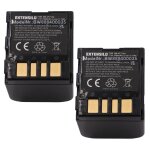 Extensilo 2x batteries compatible avec jvc gr - d270eg, gr - d270ex, gr - d270us, gr - d271 appareil ...