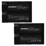 Extensilo 2x batteries compatible avec minolta dimage a1, a2 appareil photo, reflex numrique (1900mah, ...