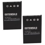 Extensilo 2x batterie compatible avec nikon coolpix 3700, 5200, 4200, 5900, p100, p3, 7900, p500, p4, ...