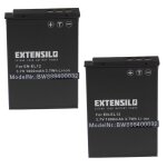 Extensilo 2x batteries compatible avec nikon coolpix b600, p300, p310, aw120, aw130, aw120s appareil ...