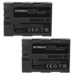 Extensilo 2x batteries compatible avec nikon d50, d100, d100 slr, d200, d300, d300s, d70, d700 appareil ...