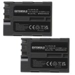 Extensilo 2x batteries compatible avec nikon d70s, d80, d90, d900, dslr d700 appareil photo, reflex numrique ...