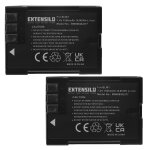 Extensilo 2x batteries compatible avec olympus e - 1, e - 3, e - 30, e - 300, e - 330, e - 500, e - 510 ...