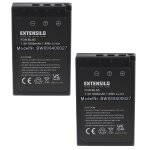 Extensilo 2x batteries compatible avec olympus stylus 1s, 1 appareil photo, reflex num�rique (1000mah, ...