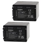 Extensilo 2x batteries compatible avec panasonic hc - v10, hc - v100, hc - v100m, hc - v500, hc - v500m ...