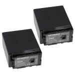 Extensilo 2x batteries compatible avec panasonic hdc - hs9, hdc - hs700, hdc - hs700k appareil photo, ...