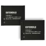 Extensilo 2x batteries compatible avec panasonic lumix dmc - fs50s, dmc - fs50v, dmc - sz3, dmc - sz3k, ...