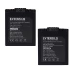 Extensilo 2x batteries compatible avec panasonic lumix dmc - fz35, dmc - fz38, dmc - fz50, dmc - fz7 ...