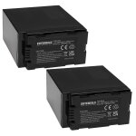 Extensilo 2x batteries compatible avec panasonic nv - ds38, nv - ds55, nv - ds60, nv - ds65, nv - ds77, ...