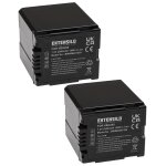 Extensilo 2x batteries compatible avec panasonic nv - gs320, hdc - tm700, nv - gs330, nv - gs500, nv ...