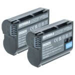 Extensilo 2x batterie remplacement pour nikon en - el15b, en - el15c, en - el15a, en - el15 pour appareil ...