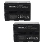 Extensilo 2x batteries remplacement pour sony np - fm30, np - fm50, np - fm70, np - fm55h pour appareil ...
