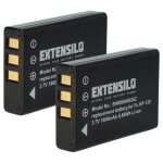 Extensilo 2x batterie remplacement pour toshiba pa3791u - 1cam, pa3790u - 1cam pour appareil photo (1800mah, ...