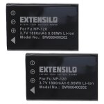 Extensilo 2x batteries remplacement pour toshiba px1657e - 1brs pour appareil photo, reflex numrique ...