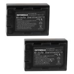 Extensilo 2x batteries compatible avec samsung hmx - s10, hmx - s10bn, hmx - s10bp, hmx - s15 appareil ...