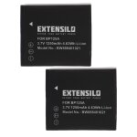 Extensilo 2x batteries compatible avec samsung hmx - t10bn, hmx - t10bp, hmx - t10on, hmx - t10 appareil ...
