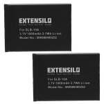 Extensilo 2x batterie compatible avec samsung sl620, sl820, tl9, wb150, wb150f, wb151, sl720 appareil ...