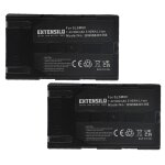 Extensilo 2x batterie compatible avec samsung vp - dc171w, vp - dc171, vp - dc165w, vp - dc163, vp - ...