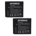 Extensilo 2x batteries compatible avec sigma dp1 merrill, dp2 merrill cam�ra de sport, appareil photo, ...
