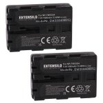 Extensilo 2x batteries compatible avec sony alpha dslr - a580y, dslr - a700, dslr - a700k appareil photo, ...