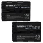 Extensilo 2x batteries compatible avec sony alpha slt - a65vy, slt - a77, slt a68, slt - a77 ii appareil ...