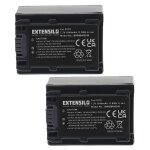 Extensilo 2x batterie compatible avec sony dcr - dvd305e, dcr - dvd304e, dcr - dvd203e, dcr - dvd205e, ...