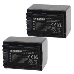 Extensilo 2x batterie compatible avec sony dcr - hc40w, dcr - hc41, dcr - hc43e, dcr - hc42, dcr - hc42e ...