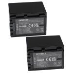 Extensilo 2x batteries compatible avec sony hdr - pj10, hdr - pj10e, hdr - cx700ve, hdr - pj200 appareil ...