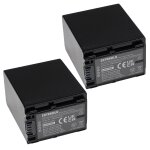 Extensilo 2x batteries compatible avec sony hdr - td10, hdr - td10e, hdr - td20ve, hdr - pj780ve appareil ...