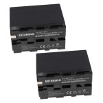 Extensilo 2x batterie compatible avec hitachi vm - e340, vm - e360, vm - e330, vm - e330e, vm - d975, ...