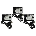 Extensilo 3x batteries compatible avec canon eos 5ds, 5ds r, 60d, 5d mark iii, 5d mark iv, 6d, 5d mark ...