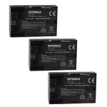 Extensilo 3x batteries compatible avec canon eos 6d mark ii, 70d, 5ds r, 6d, 7d, 60da, 60d appareil photo, ...