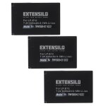 Extensilo 3x batteries compatible avec canon eos - m, eos - m10, eos - m100, eos - m2, eos - m50 appareil ...