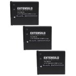 Extensilo 3x batteries compatible avec canon powershot a3300 is, a3350 is, a3300is appareil photo, reflex ...