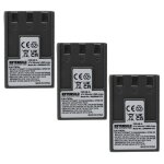Extensilo 3x batterie compatible avec jendigital jd 3. 3 x 4ie, jd 5. 2 z3 mpeg4, jd 6. 0 z3 mpeg4 appareil ...