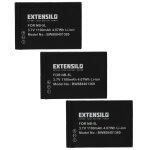 Extensilo 3x batteries compatible avec canon powershot sd700, sd800, sd900, sd900ti, s100 appareil photo, ...
