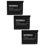 Extensilo 3x batteries compatible avec casio exilim ex - fs10, ex - s12, ex - s10, ex - z21, ex - z20 ...