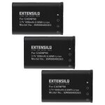 Extensilo 3x batteries compatible avec casio exilim ex - z2000pk, ex - z2000rd, ex - z2000sr appareil ...
