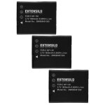 Extensilo 3x batterie compatible avec casio exilim ex - zr300we, ex - zr300, ex - zr200we, ex - zr300gd, ...
