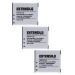 Extensilo 3x batteries compatible avec casio exilim ex - zs20 appareil photo, reflex numérique (630mah, ... Extensilo 3x batteries compatible avec casio exilim ex - zs20 appareil photo, reflex numérique (630mah, ...