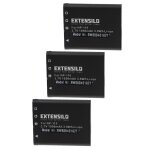 Extensilo 3x batteries compatible avec casio exilim zoom ex - z2000rd, ex - z2000sr, ex - z2000vt appareil ...