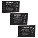 Extensilo 3x batterie remplacement pour casio np - 20 pour appareil photo (700mah, 3, 7v, li - ion)