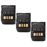 Extensilo 3x batteries compatible avec jvc gr - d270eg, gr - d270ex, gr - d270us, gr - d271 appareil ...