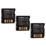 Extensilo 3x batteries compatible avec jvc gr - df590, gr - x5, gr - x5e, gr - x5ex, gz - mg20 appareil ...